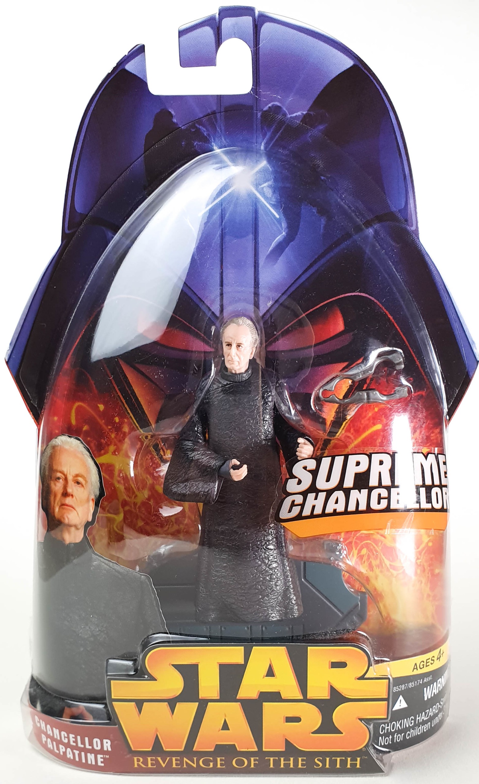Star wars Chancellor Palpatine  revenge of the sith action figure 2005 carded 